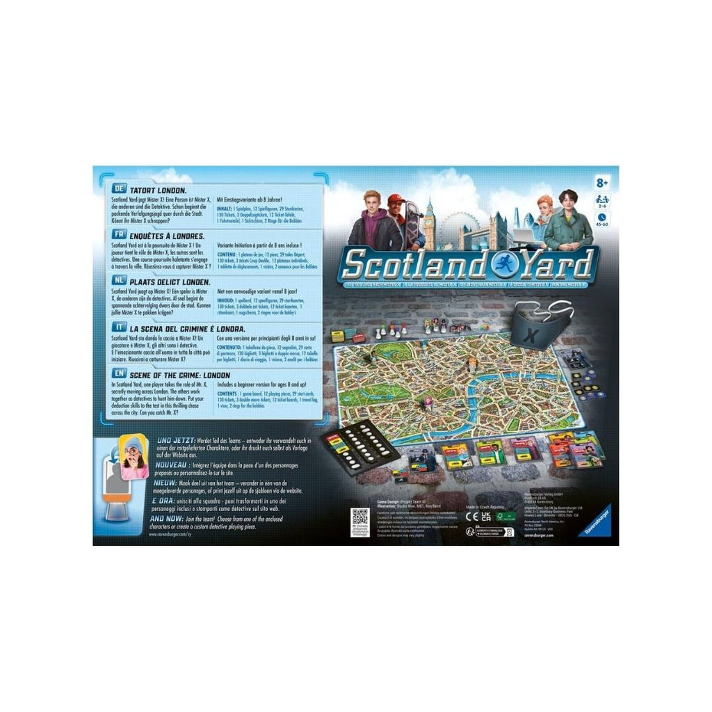 Scotland Yard. A caccia di Mister X. Gioco da tavolo