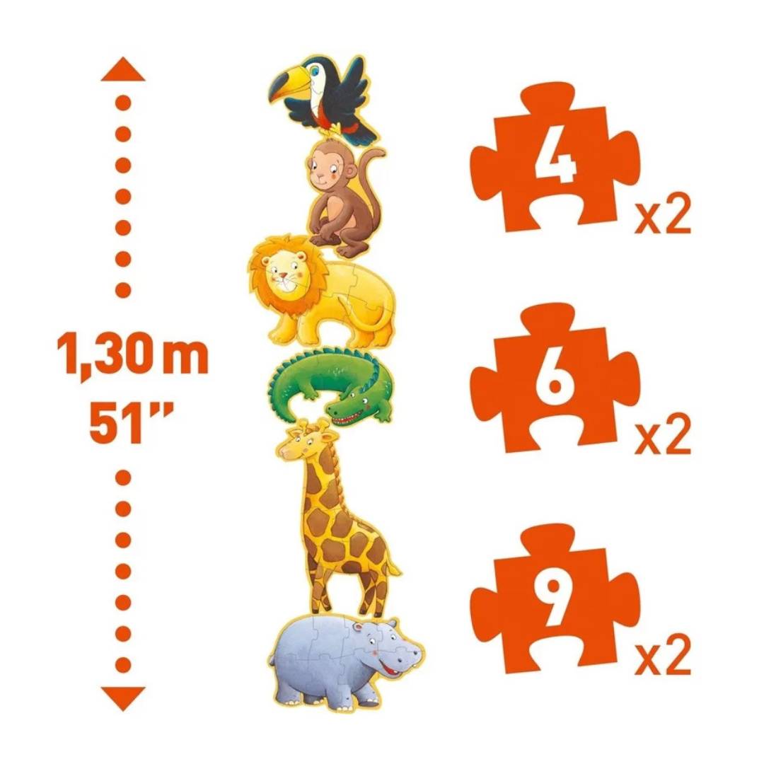 Puzzle Gigante Animali Esotici