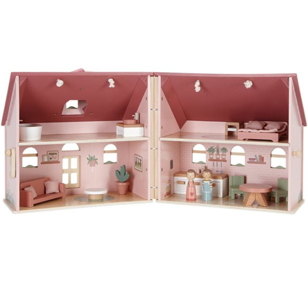 Casa delle Bambole Portatile in Legno