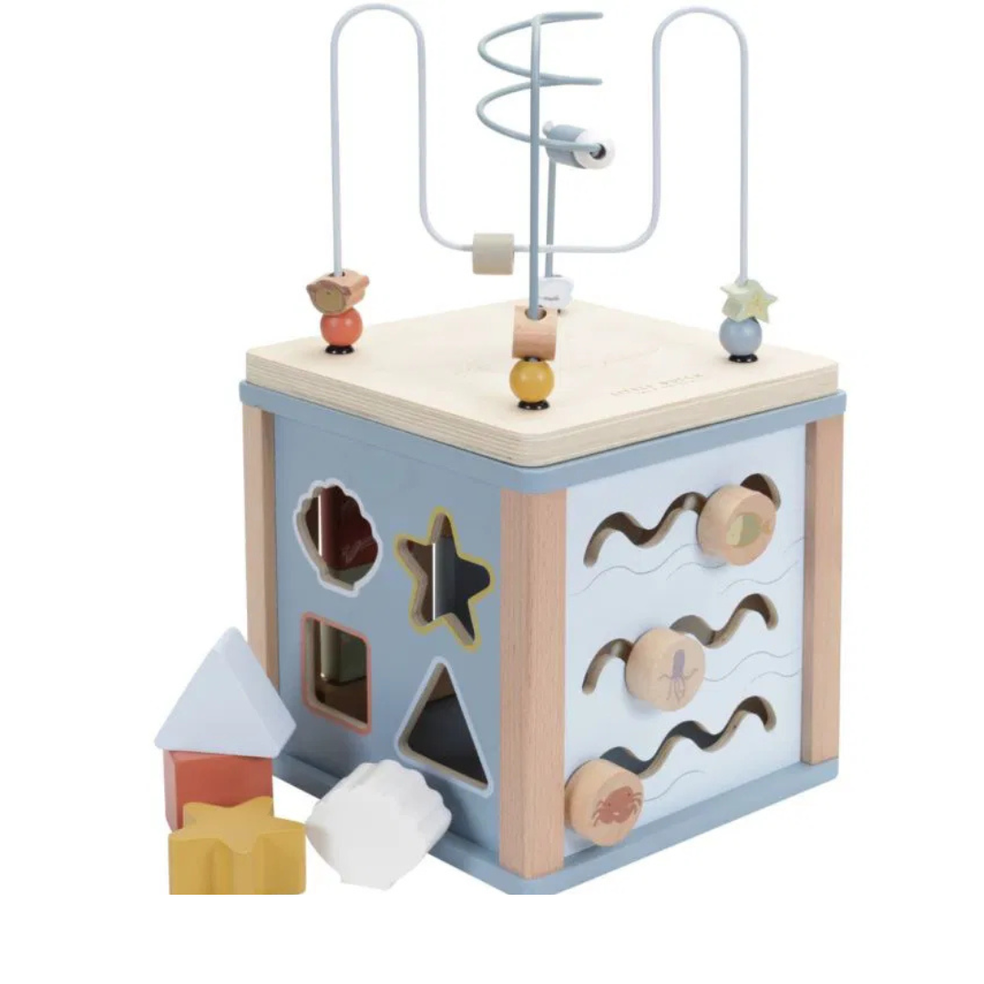 Cubo multi-attività in legno