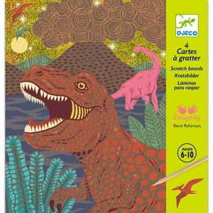 Carte da grattare dinosauri
