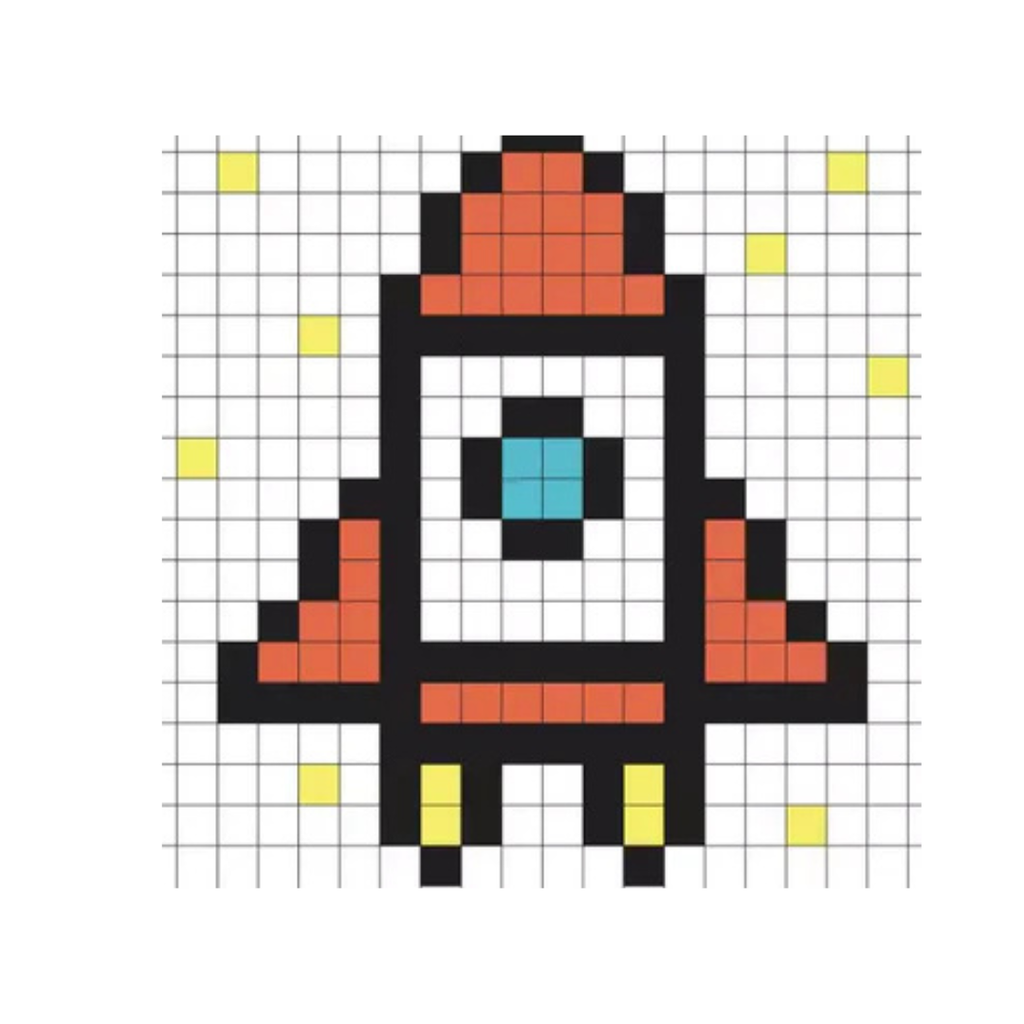Pixel Art Magnetico - Spazio