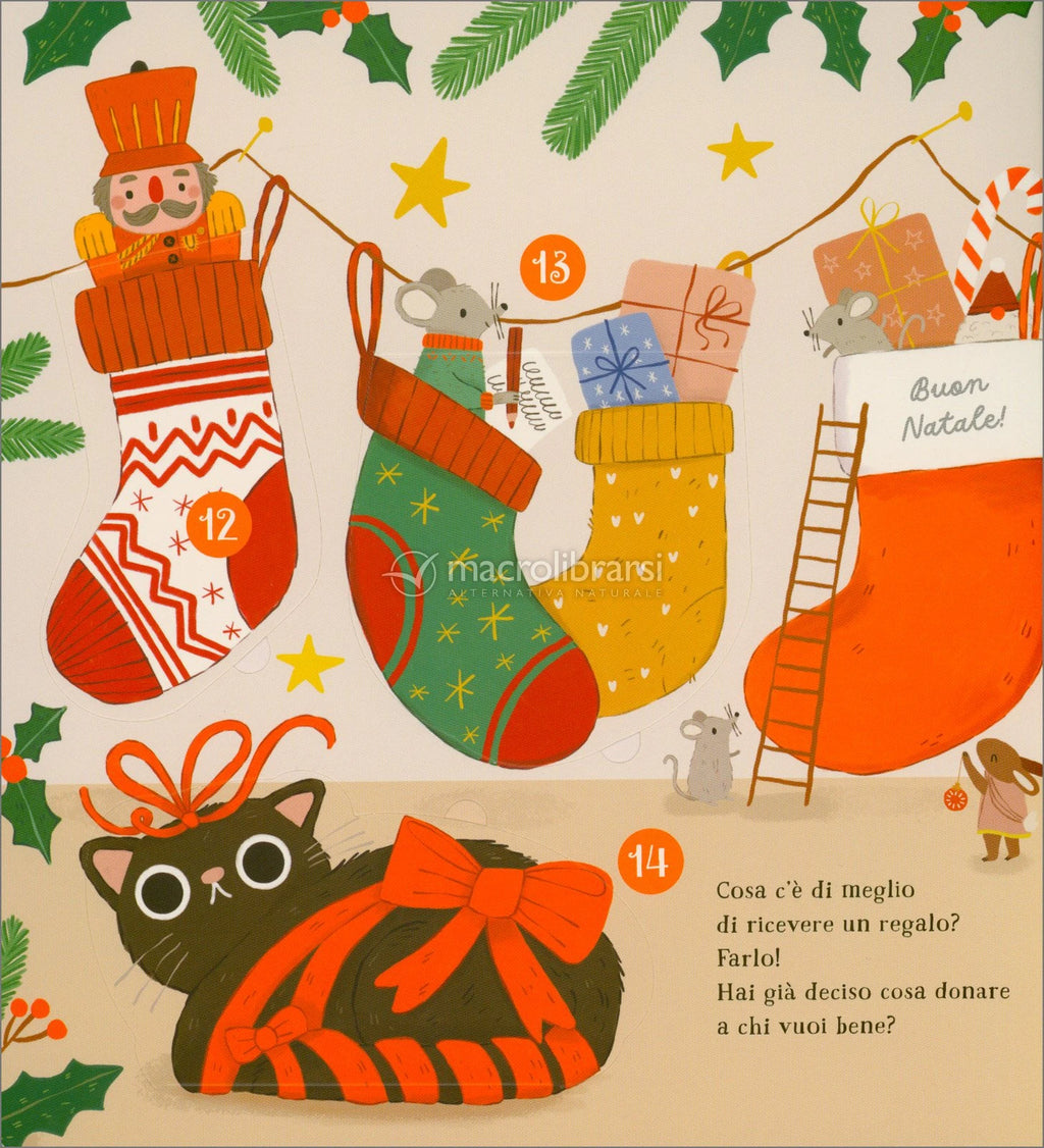 Arriva il Natale! Calendario dell'Avvento con 25 alette. Ediz. a colori