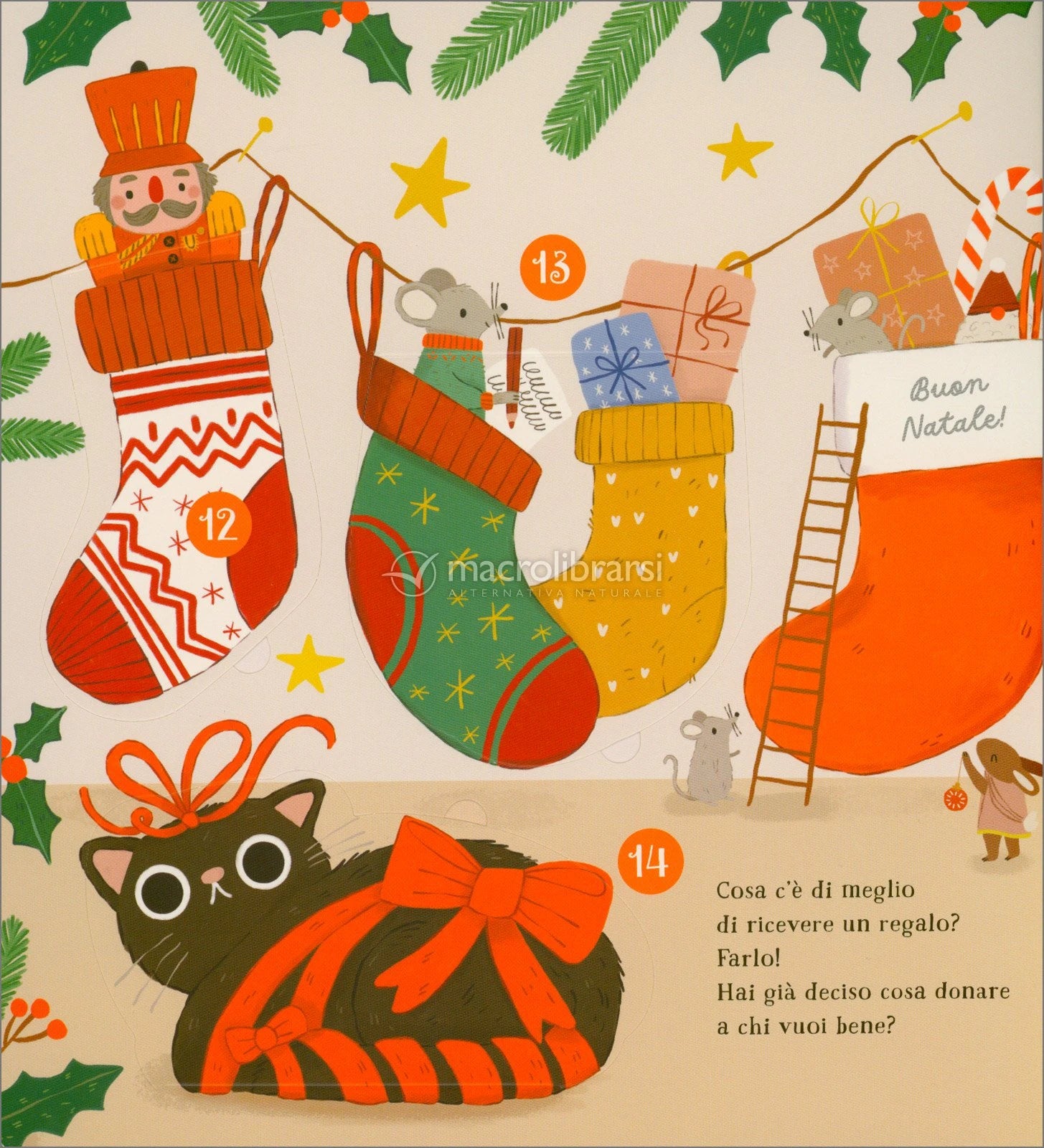 Arriva il Natale! Calendario dell'Avvento con 25 alette. Ediz. a colori