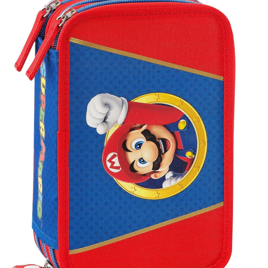 Astuccio 3 zip Super Mario