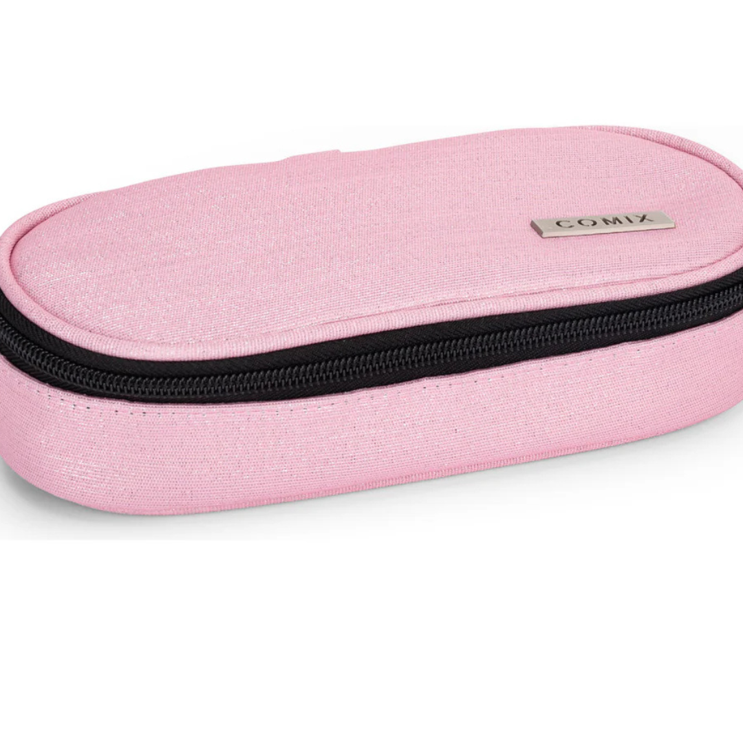 Astuccio Ovale COMIX Lurex Rosa
