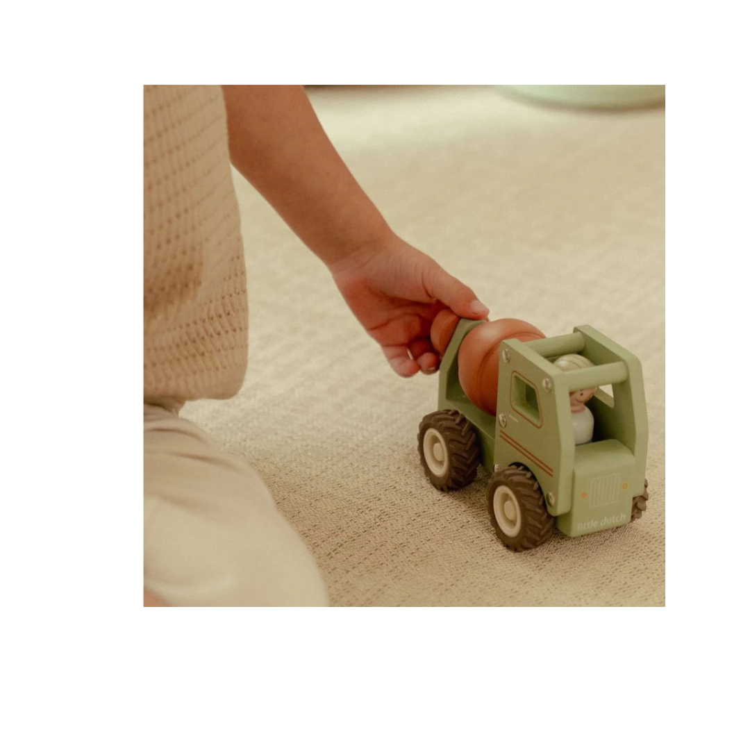 Betoniera con personaggio