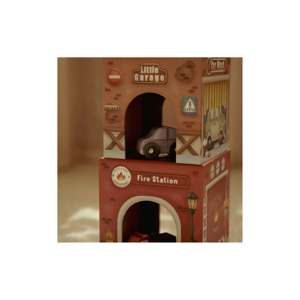 Blocchi di Impilamento con Auto - LITTLE DUTCH