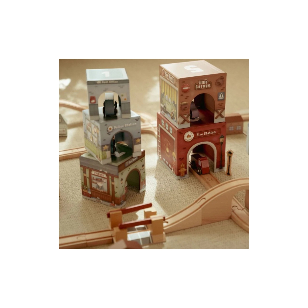 Blocchi di Impilamento con Auto - LITTLE DUTCH