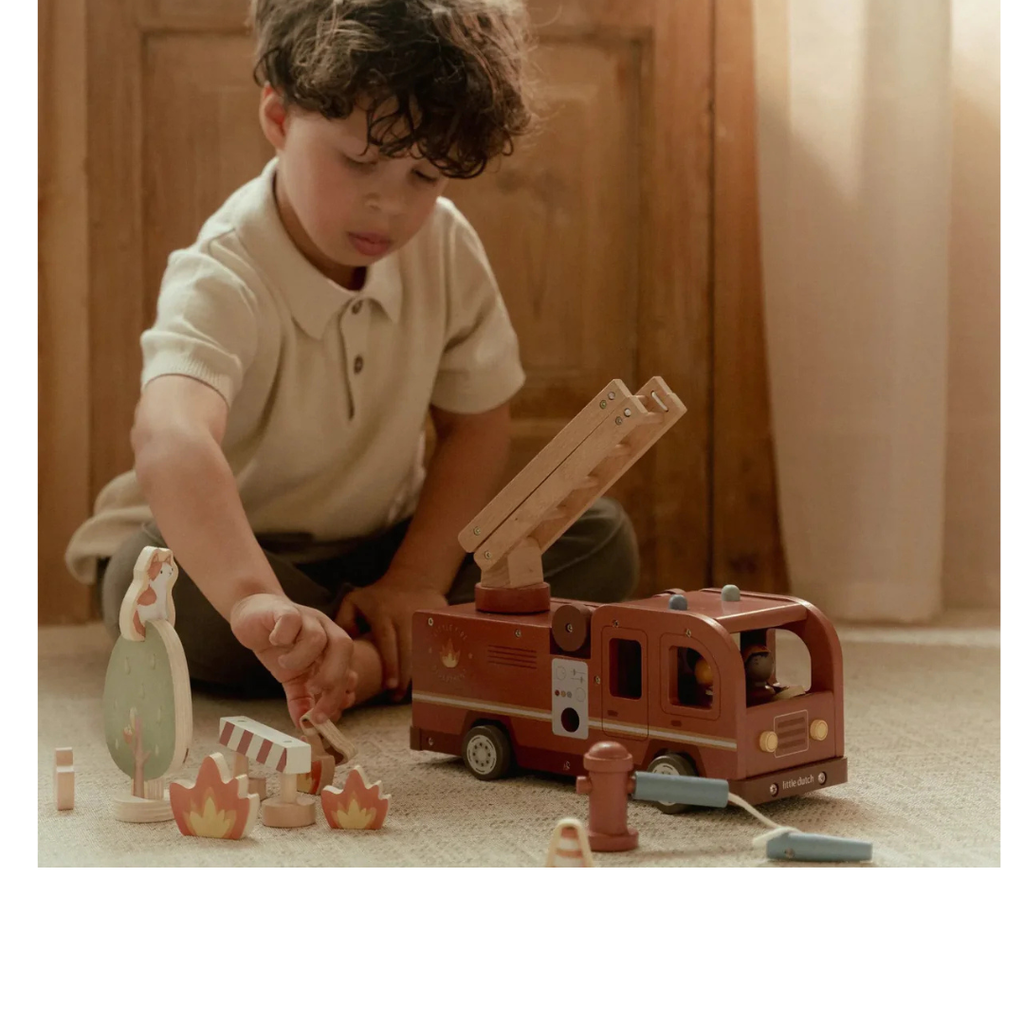 Camion dei Pompieri in legno
