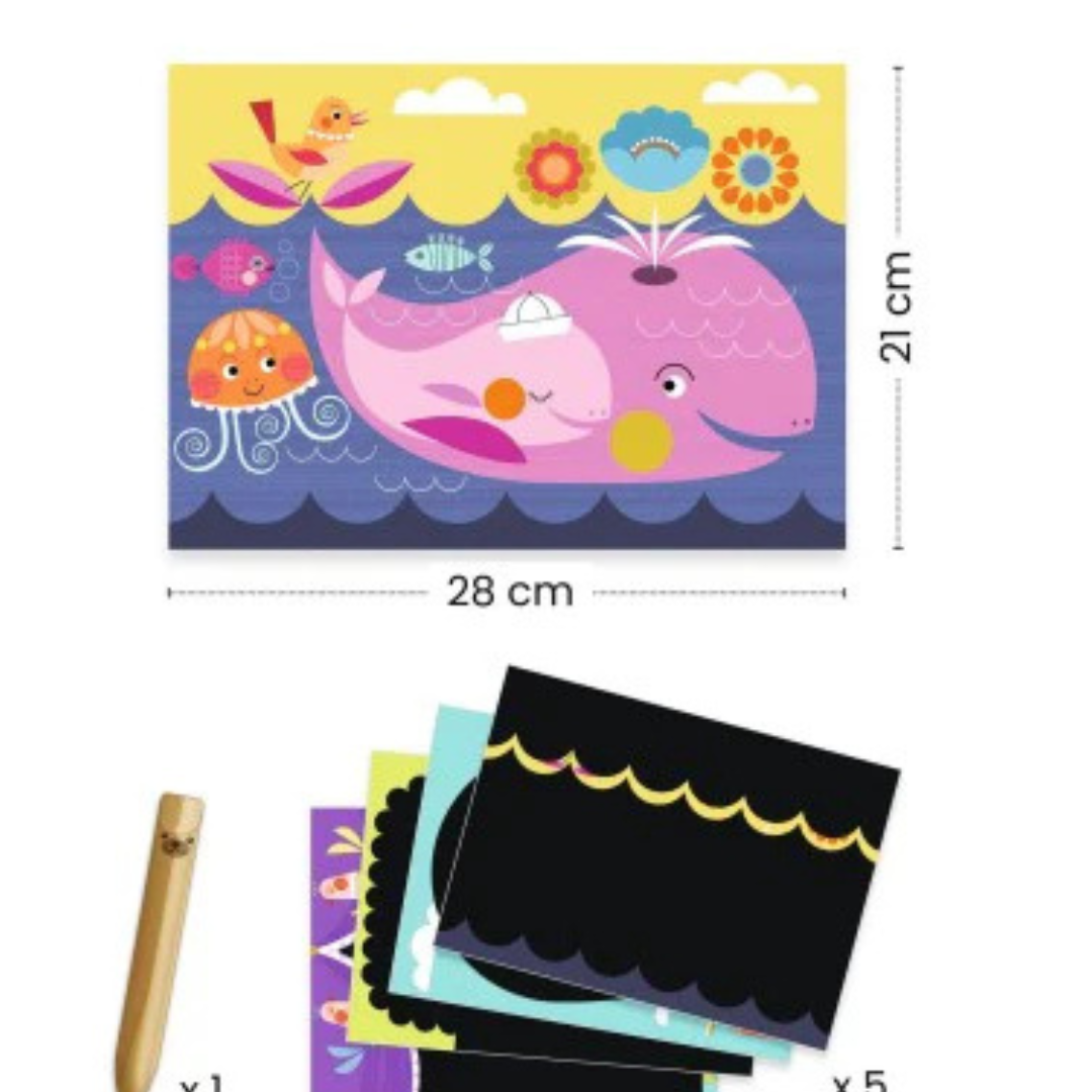 Carte da grattare scoprire è divertente