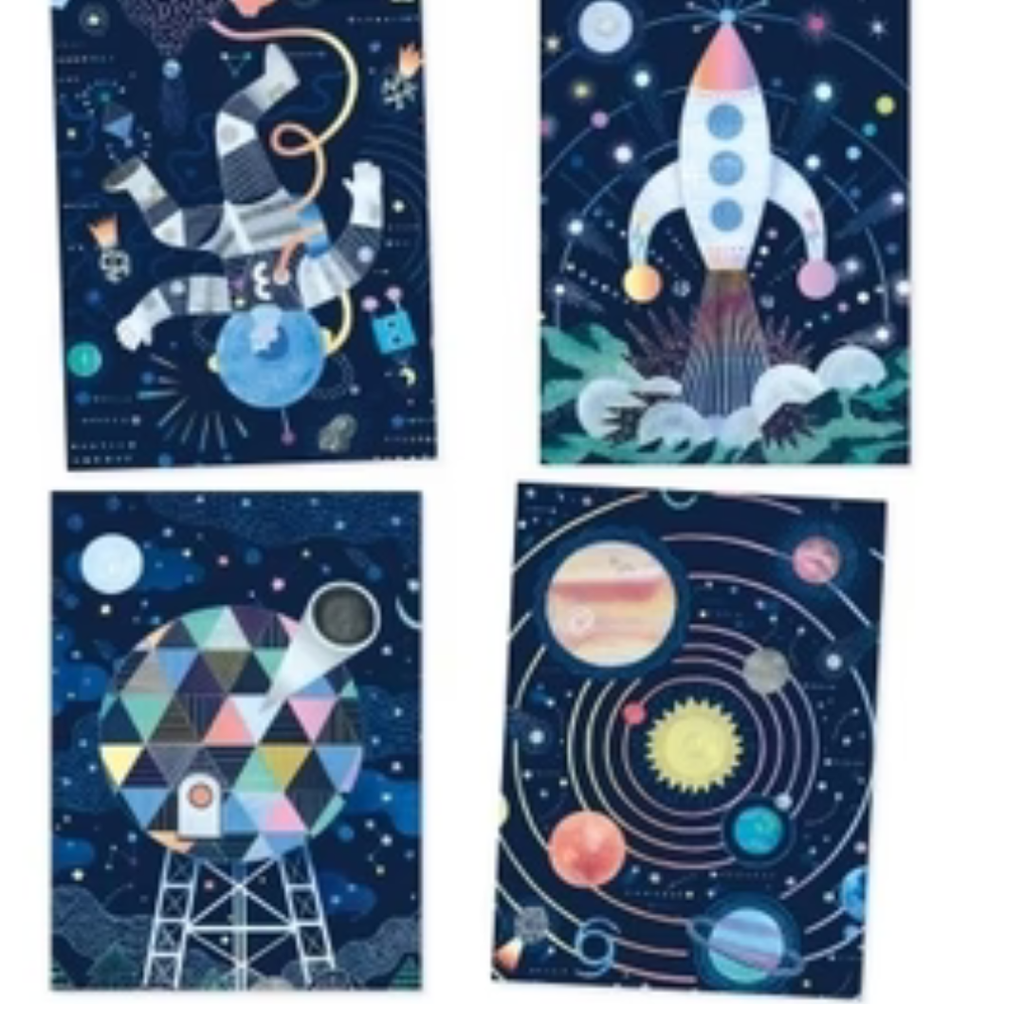 Carte da grattare Lo Spazio