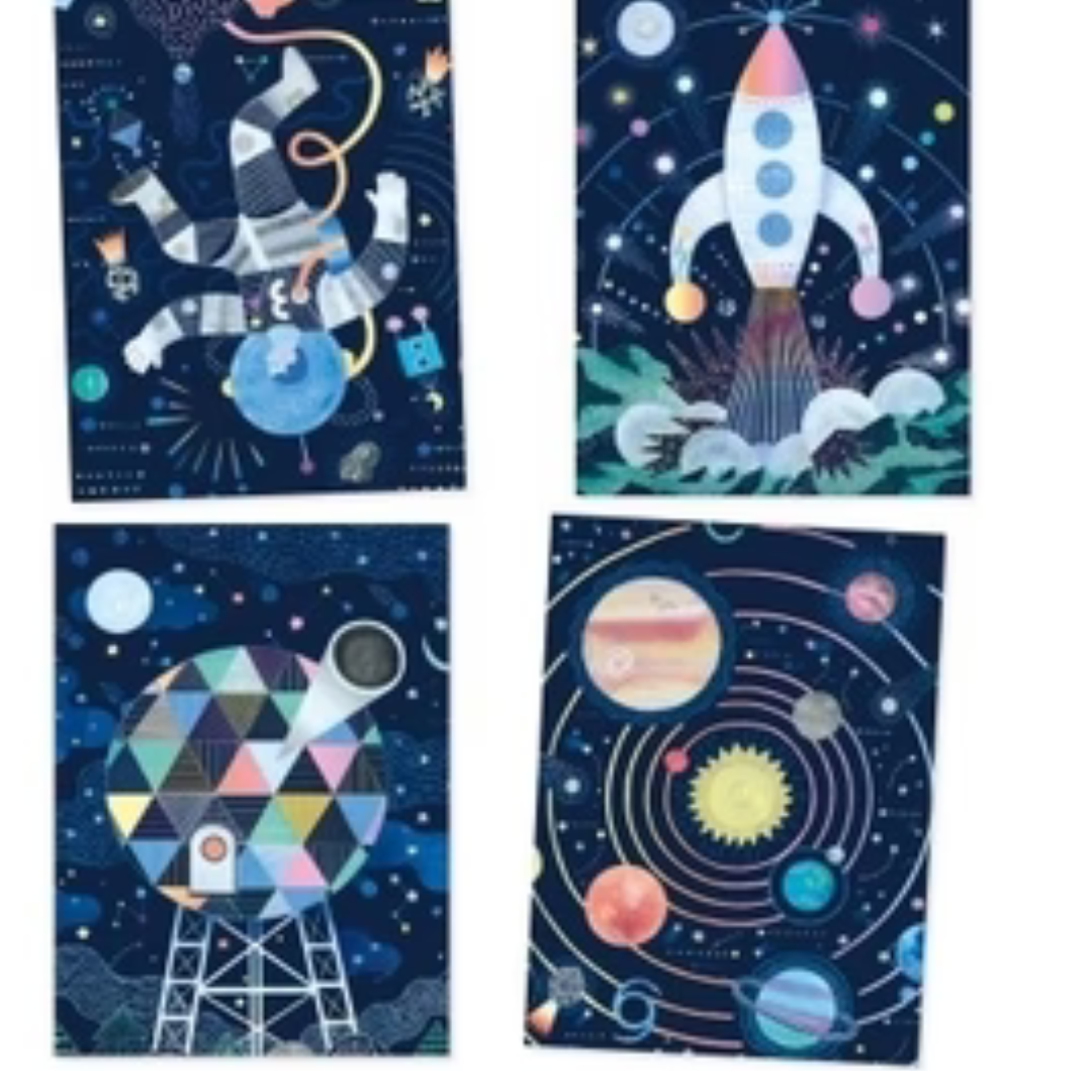 Carte da grattare Lo Spazio