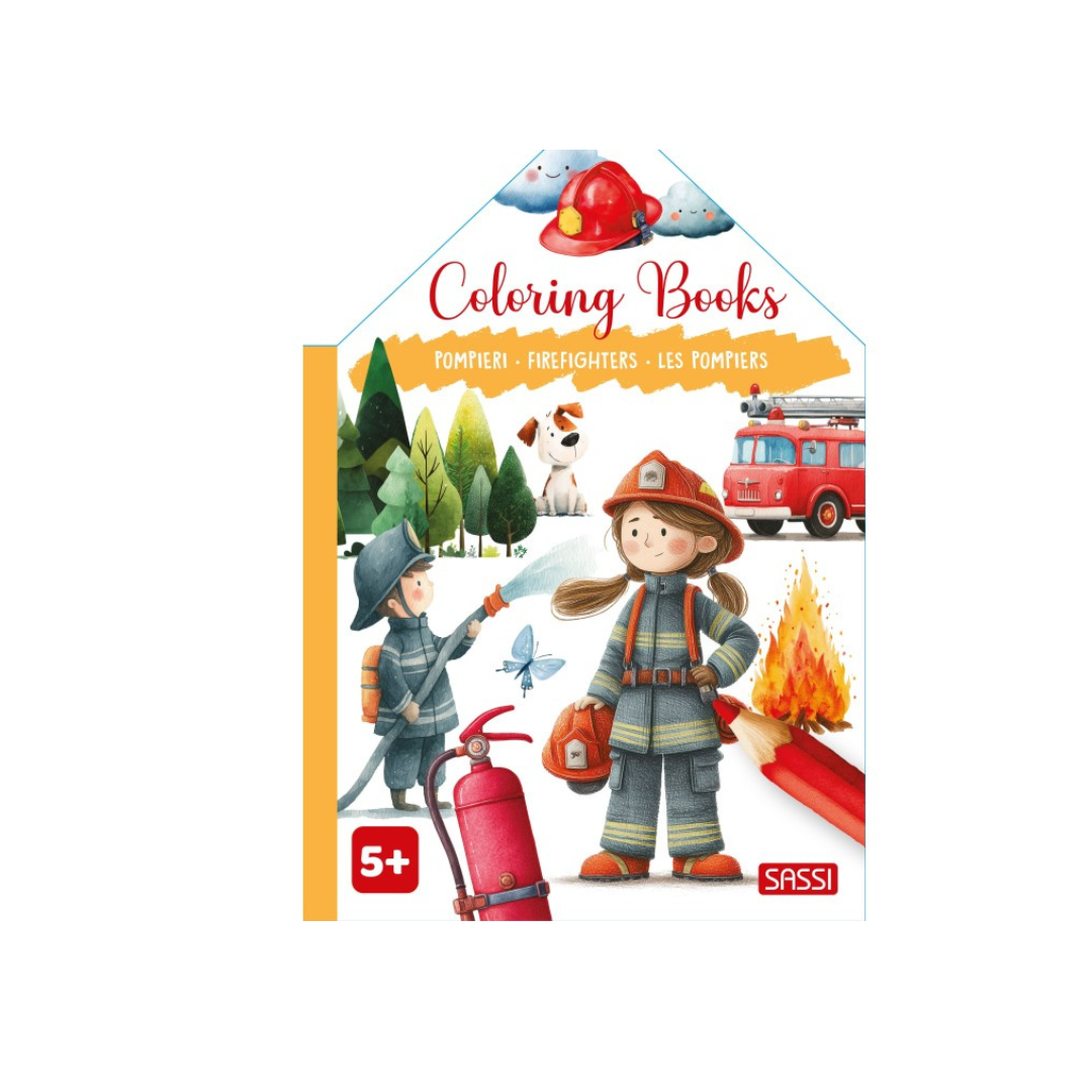 Colouring books pompieri