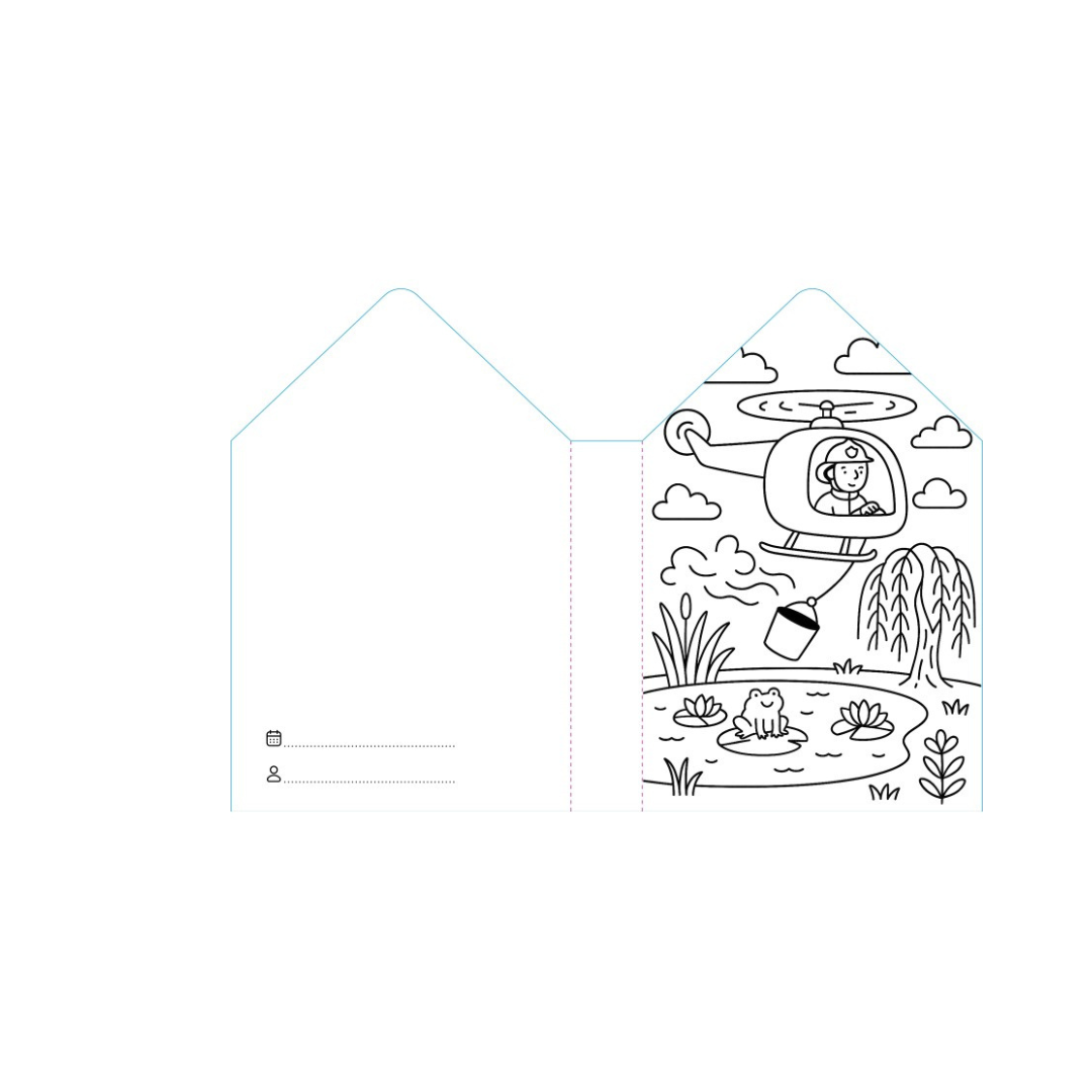 Colouring books pompieri