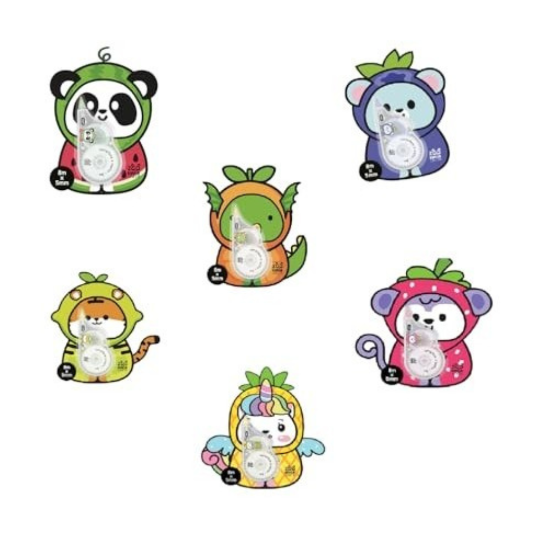 Correttore a Nastro Zoo – Tinta Unita Fruit Collection