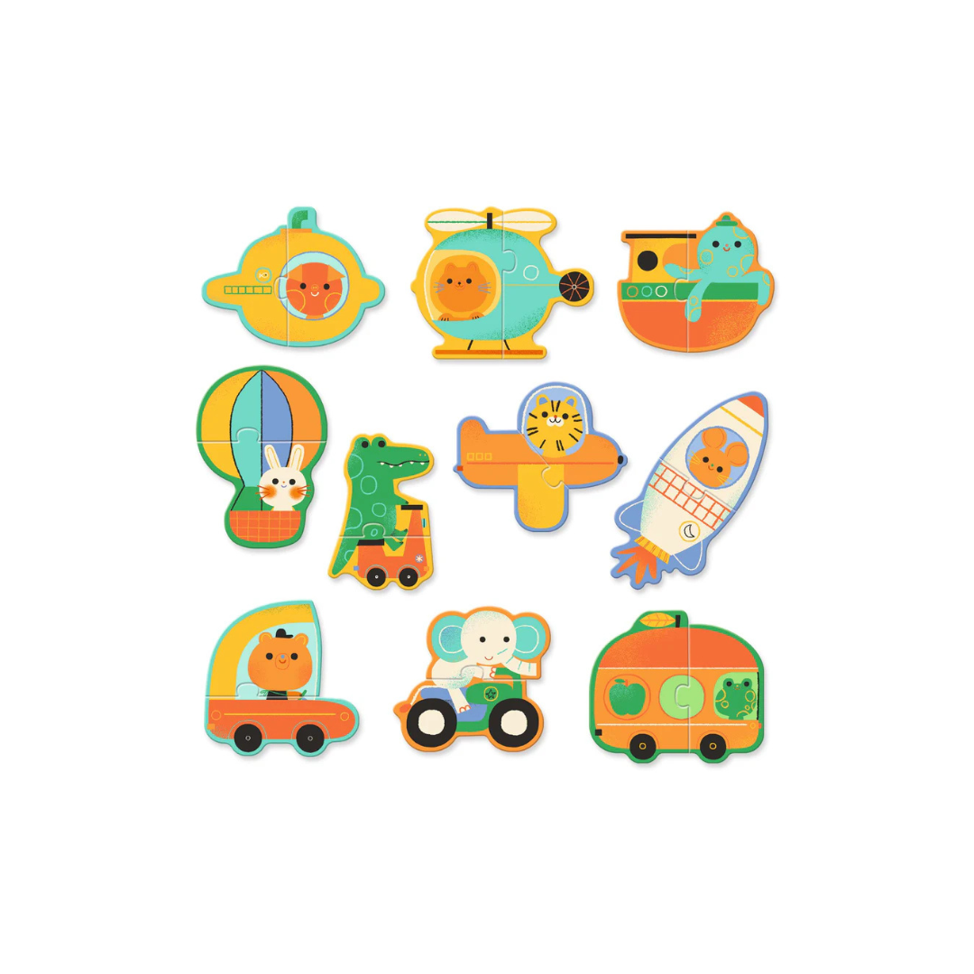 Puzzle  Duo - Veicoli