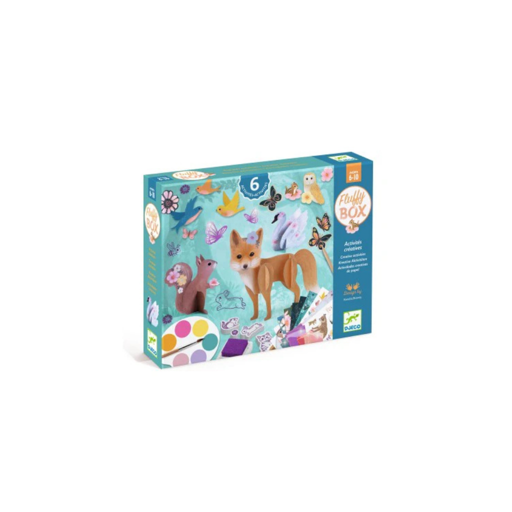 Fluffy Box, Kit creativo 6 attività a tema animali teneri