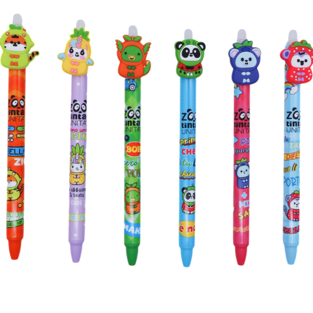 Tinta Unita Zoo Penne Cancellabili Clik Clak