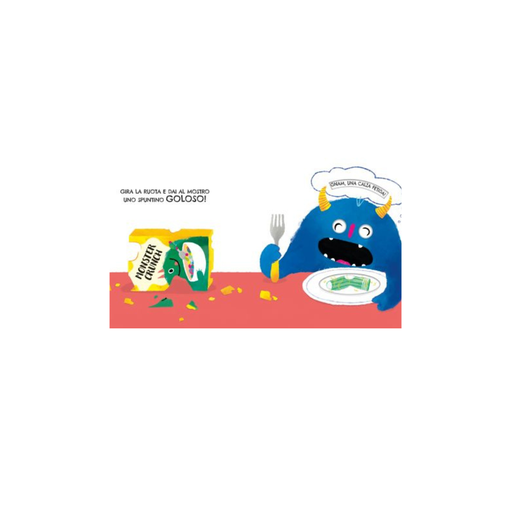Il mostro mangia tutto – Libro interattivo per bambini