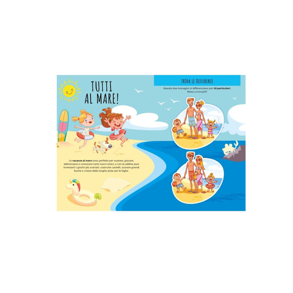 Stickers e attività. Le vacanze