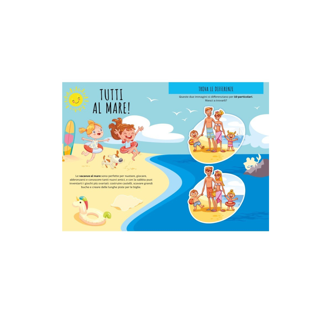 Stickers e attività. Le vacanze