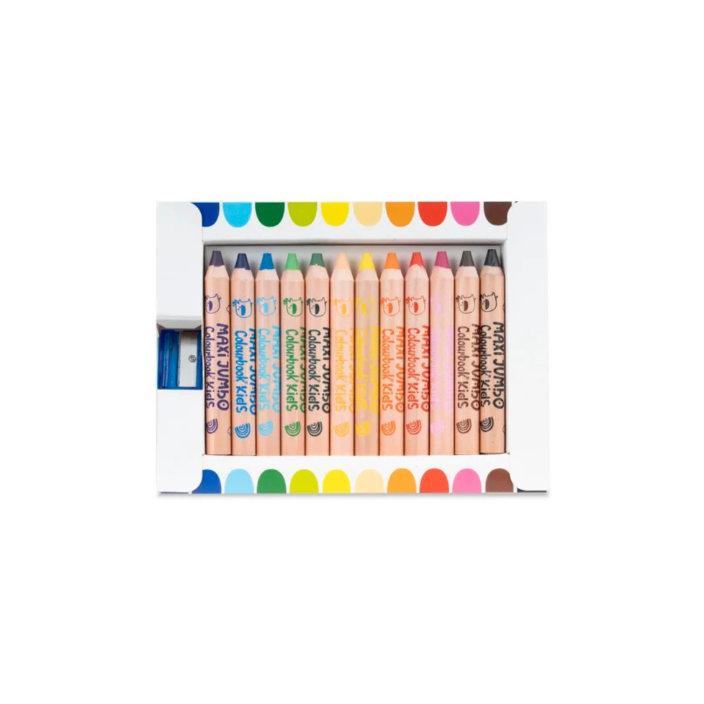 Set 12 matite colorate Maxi Jumbo 3 in 1