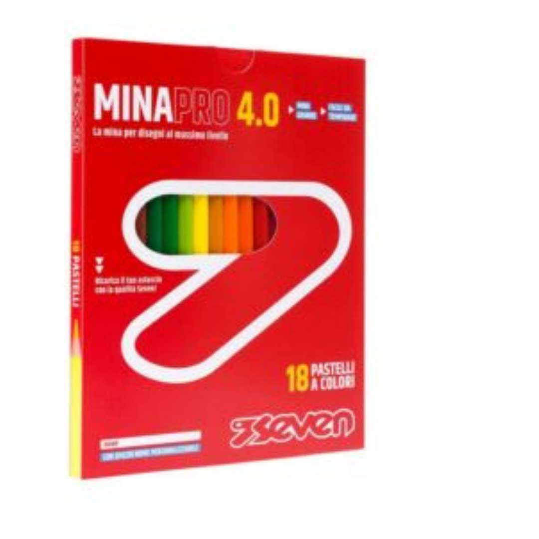 18 Pastelli a Colori Seven® MinaPro 4.0