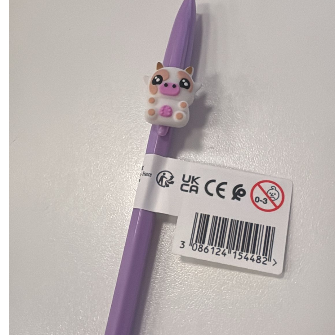 Penna Bic – Viola con maialino