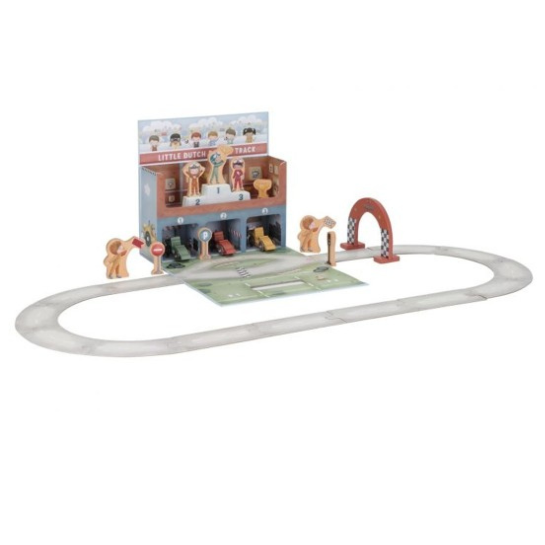 Pista Macchinine Portatile in Legno