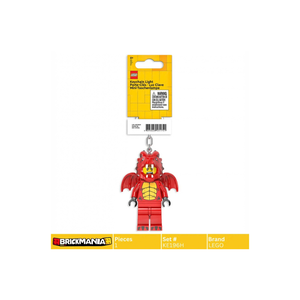 Torcia portachiave drago Rosso