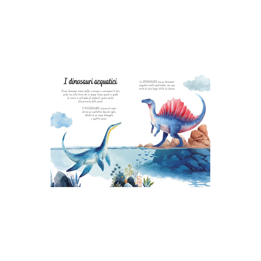 Magico puzzle ad acqua. I dinosauri
