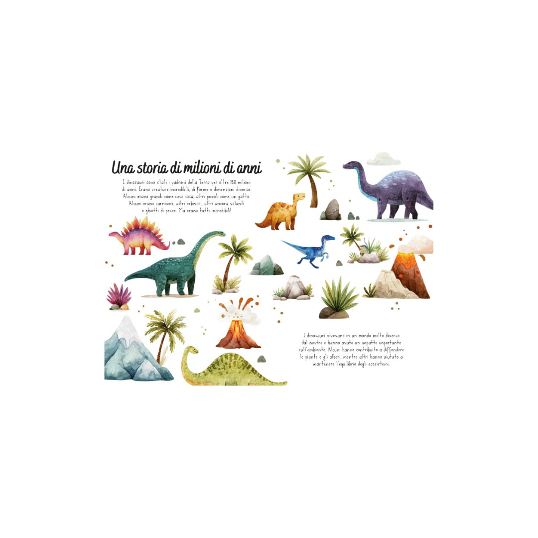 Magico puzzle ad acqua. I dinosauri