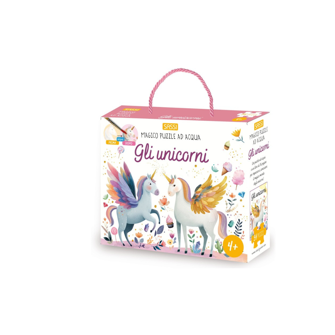 Magico puzzle ad acqua. Gli unicorni