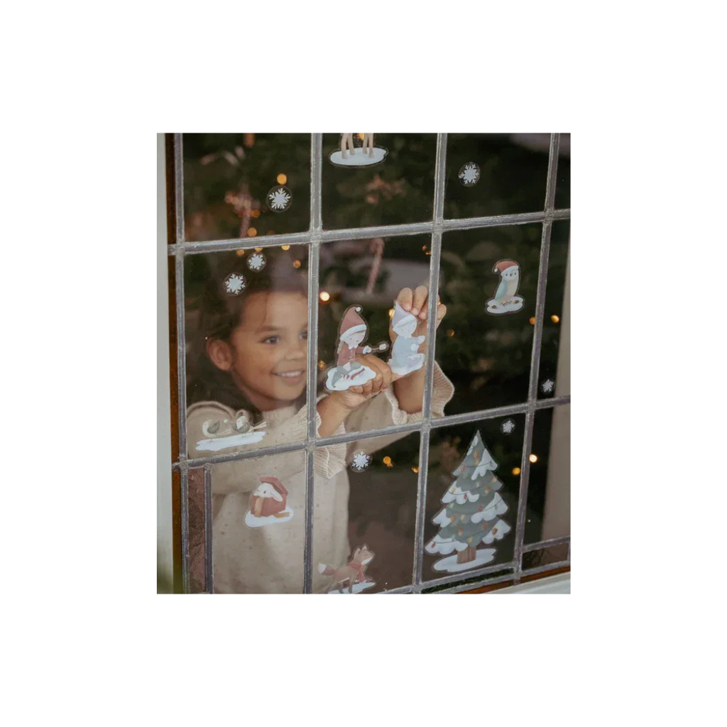 Sticker attacca stacca per vetro Natale
