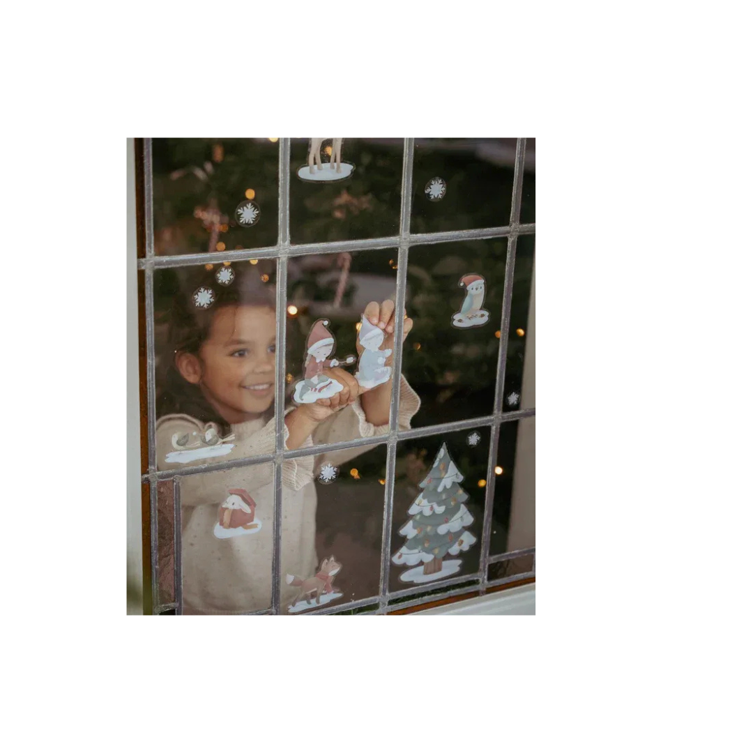 Sticker attacca stacca per vetro Natale