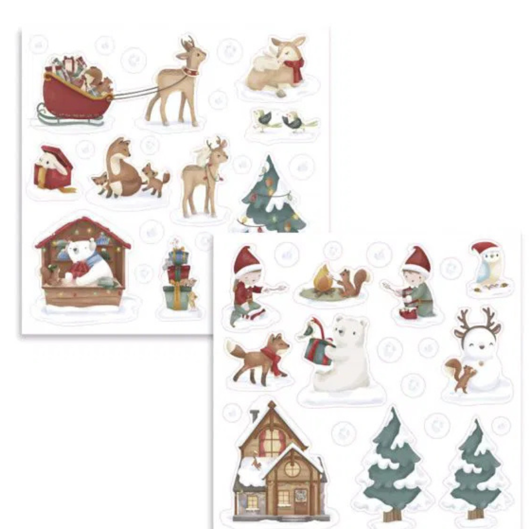 Sticker attacca stacca per vetro Natale