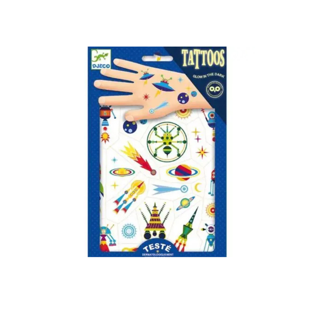 Tatuaggi per bambini Djeco – Glow in the Dark
