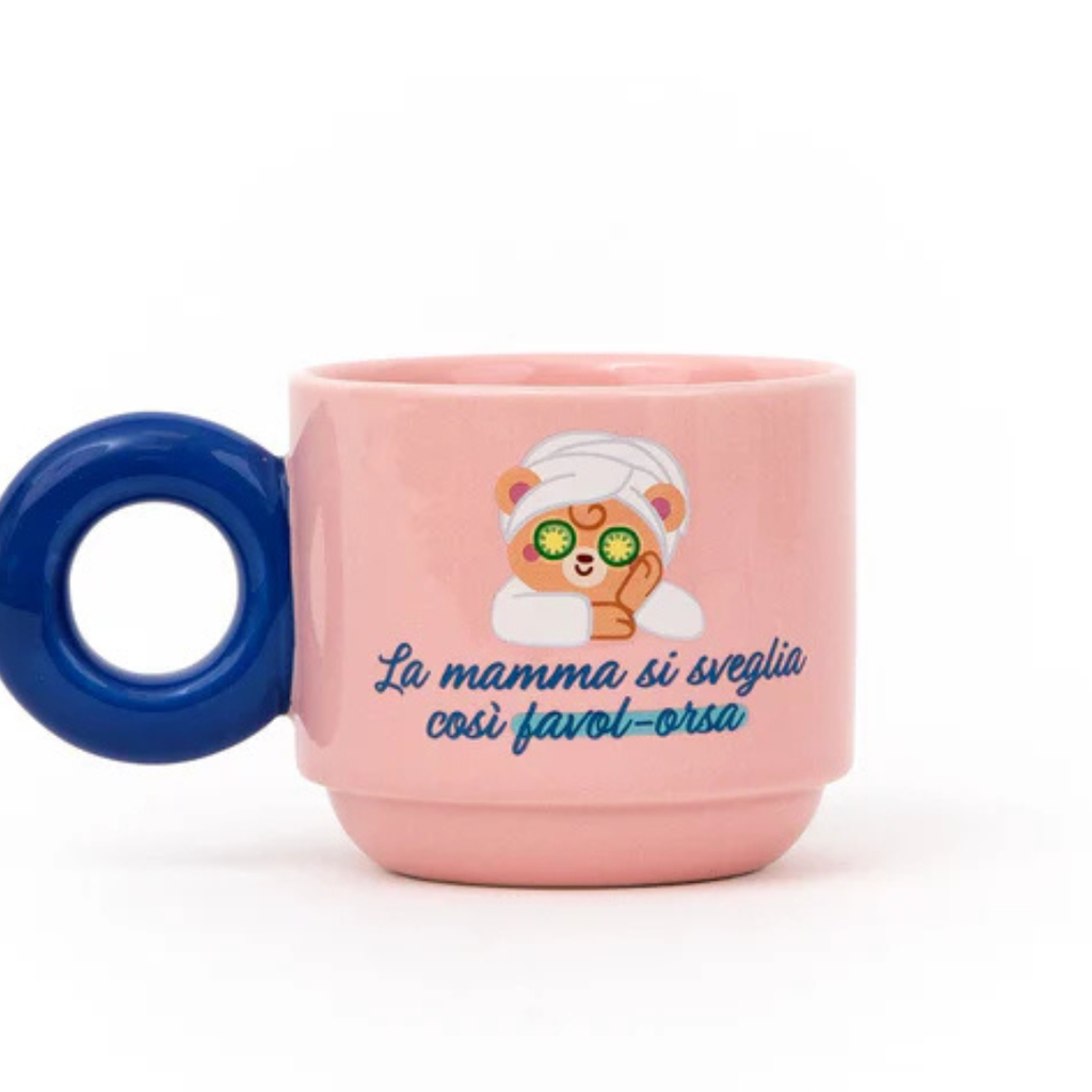 Tazza impilabile - La mamma si sveglia così favol-orsa