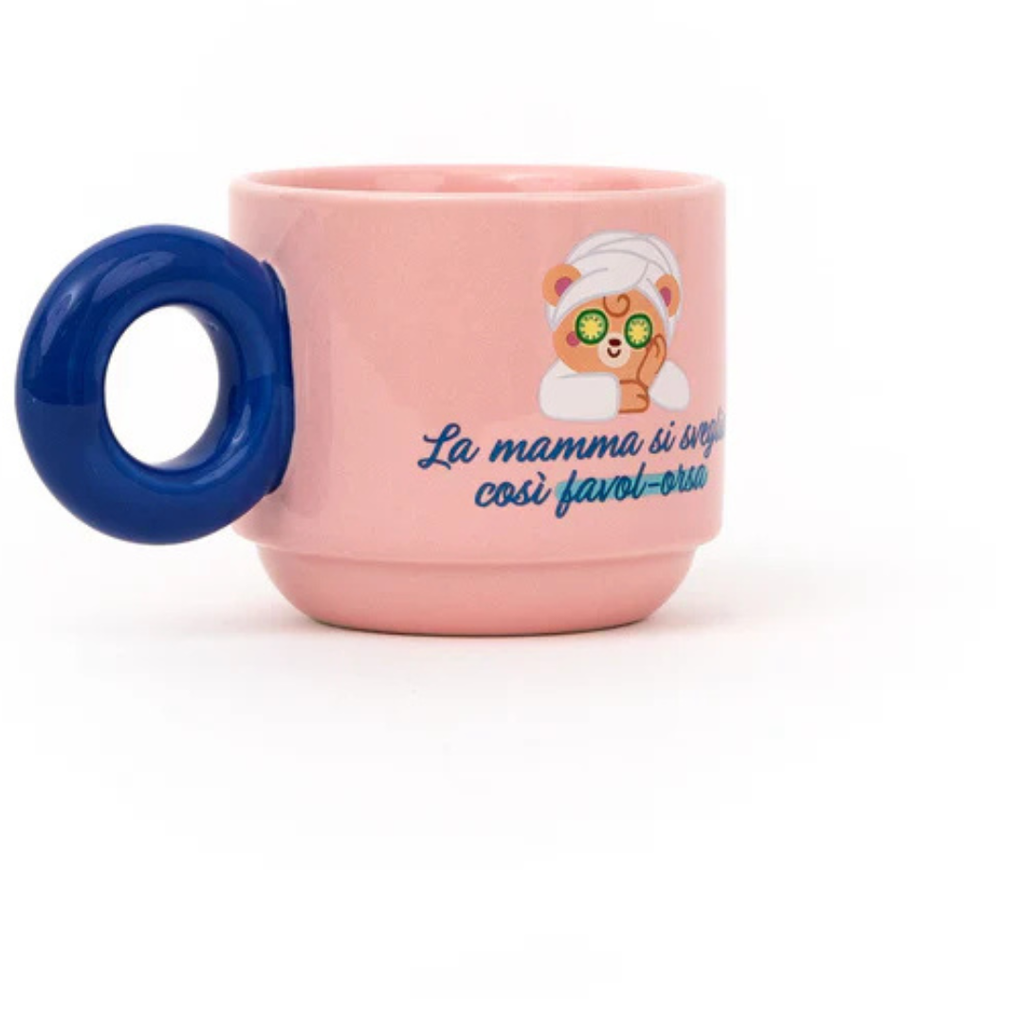Tazza impilabile - La mamma si sveglia così favol-orsa