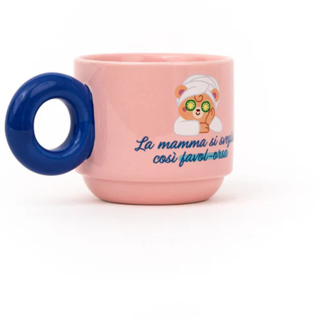 Tazza impilabile - La mamma si sveglia così favol-orsa