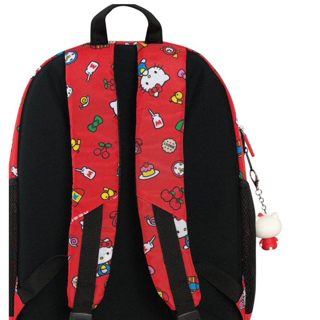 Zaino organizzato Hello kitty Rosso